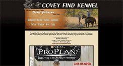 Desktop Screenshot of coveyfindkennel.com